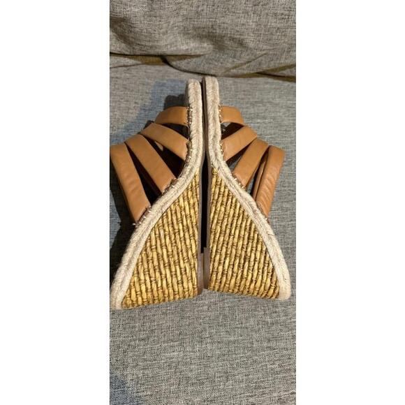 Vince Camuto Molisara Sandals Wedges Heels Light Cognac Womens 8 - Picture 10 of 12